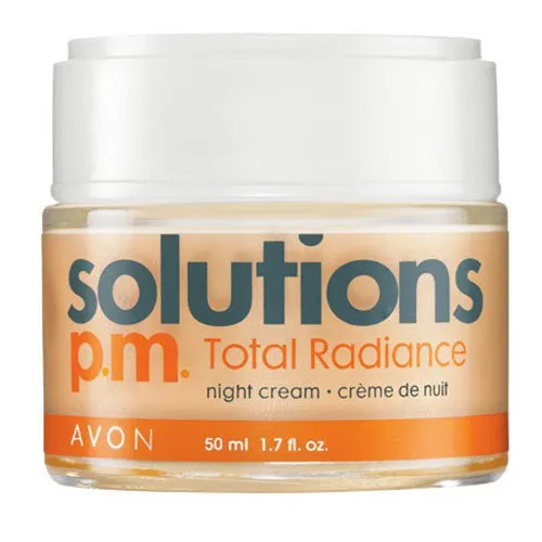 Avon Solutions, Total Radiance, Krem na noc `Źródło energii`