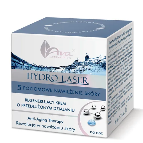 Laboratorium Kosmetyczne AVA Hydro Laser, Regenerujący krem na noc o przedłużonym działaniu