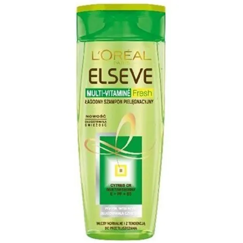 L'Oreal Paris Elseve [Elvital], Multi-vitamine Fresh Shampoo (Łagodny szampon pielęgnacyjny) - 1