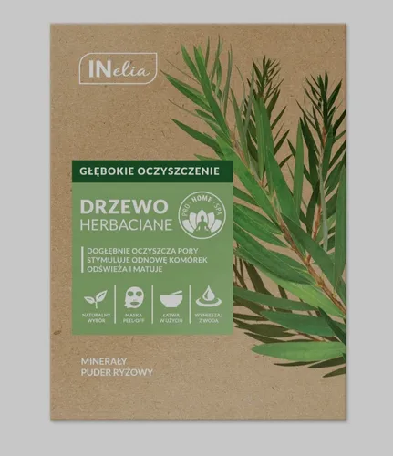INelia Maseczka do twarzy `Głębokie oczyszczenie - drzewo herbaciane`
