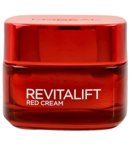 L'Oreal Paris Revitalift, Energetyzujący czerwony krem przeciwzmarszczkowy + silnie ujędrniający 40+ - 1