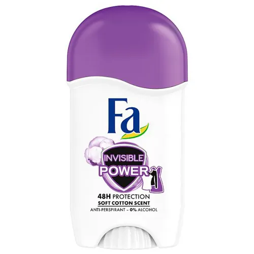 Fa Invisible Power, 48h Protection, Soft Cotton Scent (Antyperspirant w sztyfcie)