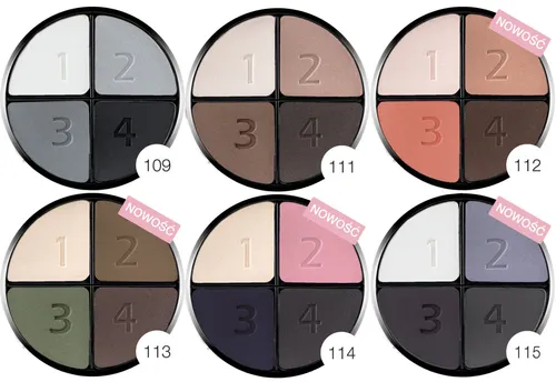 Ingrid Cosmetics Poczwórne cienie do powiek `Casablanca` - 2