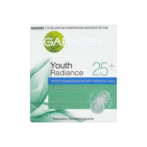 Garnier Youth Radiance 25+, Przeciwzmarszczkowy krem na noc