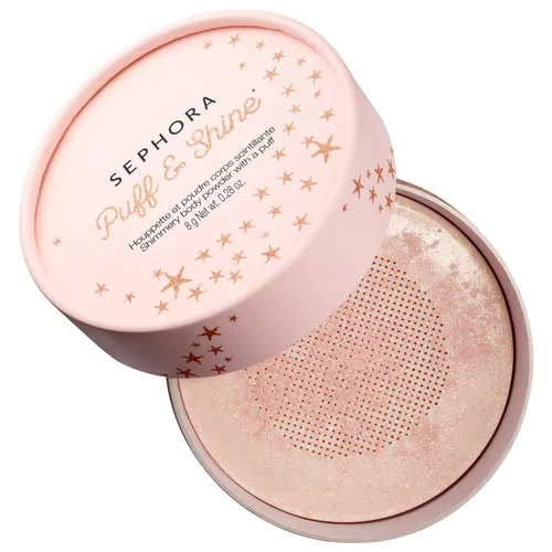 Sephora Collection, Puff & Shine, Shimmering Body Powder with a Puff (Skrzący się sypki puder) - 1