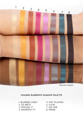 ColourPop Chasing Rainbows, Pressed Powder Shadow Palette (Paleta 15 cieni do powiek) - 2
