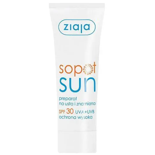 Ziaja Sopot Sun, Preparat na usta i znamiona SPF 30