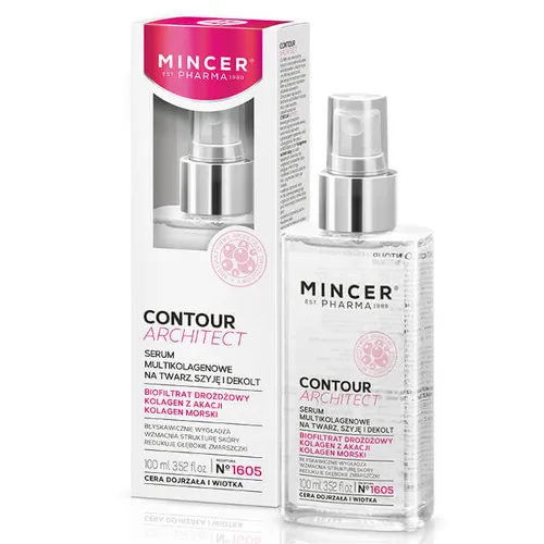 Mincer Pharma Contour Architect, Serum multikolagenowe na twarz, szyję i dekolt No. 1605