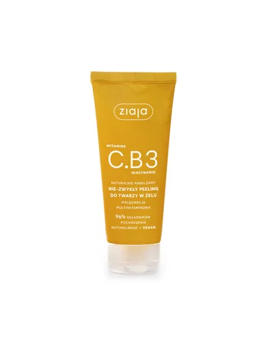 Ziaja Naturalnie Nawilżamy, C.B3 Niacynamid, Nie-zwykły peeling do twarzy w żelu