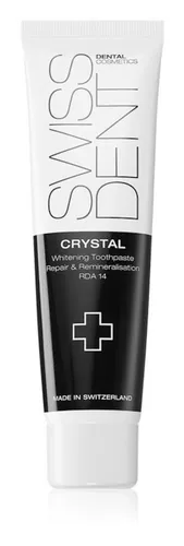 SwissDent Crystal Whitening Toothpaste Repair & Reminalistation RDA 14 (Remineralizująca pasta do zębów o działaniu wybielającym)