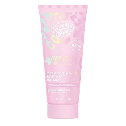 BodyBoom Wild Skin, Dziko regenerująca śmietanka do ciała dla skóry bardzo suchej `Zadziorny pasjonat`