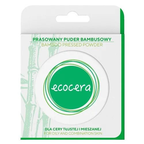 Ecocera Bamboo Pressed Powder for Oily and Combination Skin (Prasowany puder bambusowy matujący dla cery tłustej i mieszanej)