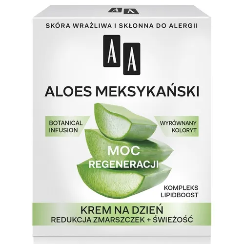 AA Moc Roślin, Aloes Meksykański, Krem na dzień `Redukcja zmarszczek + świeżość`