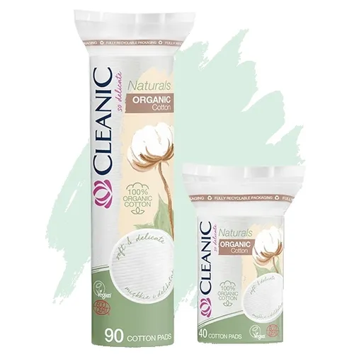 Cleanic Naturals, Płatki kosmetyczne `100% Organic Cotton`