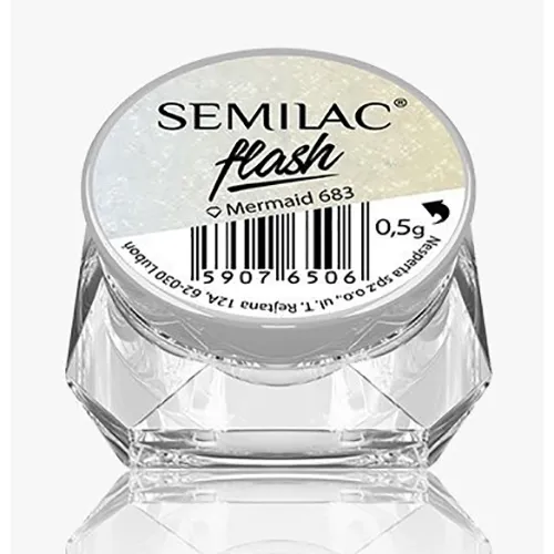 Semilac Flash Mermaid, Pyłek do paznokci