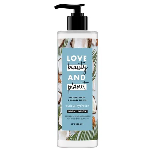 Love Beauty and Planet Luscious Hydratation, Body Lotion Coconut Water & Mimosa Flower (Lekki balsam nawilżający do ciała z wodą kokosową i kwiatem mimozy)