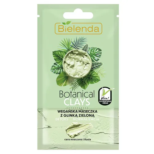 Bielenda Botanical Clays, Wegańska maseczka z glinką zieloną