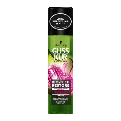 Schwarzkopf Gliss Bio-Tech Restore, Express Repair Conditioner (Ekspresowa odżywka regeneracyjna w sprayu do włosów delikatnych, podatnych na zniszczenia)