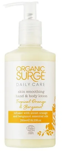 Organic Surge Daily Care, Skin Smoothing Hand and Body Lotion  Tropical Orange & Bergamot (Lotion nawilżający do rąk i ciała)