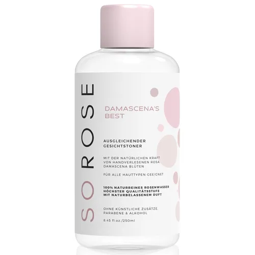 So! Rose Damascena's Best , Classic Facial Toner (Tonik ' Woda Różana ' do twarzy)