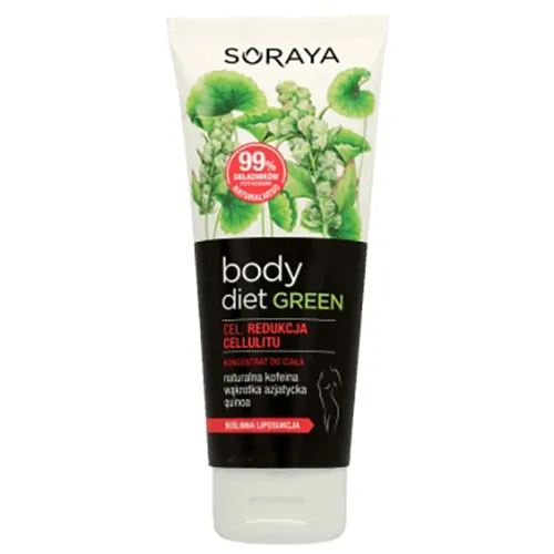 Soraya Body Diet Green, Koncentrat do ciała `Naturalna kofeina, wąkrotka azjatycka, quinoa`