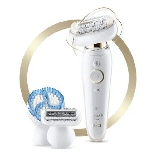 Braun Silk-epil 9 Flex, Depilator do stosowania na mokro i na sucho z całkowicie elastyczną głowicą - 3