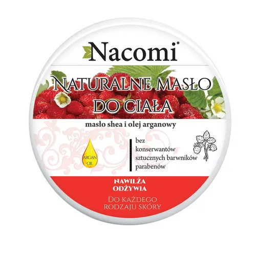 Nacomi Naturalny balsam z masłem shea o zapachu poziomki