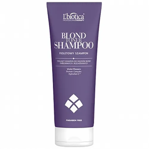 L'biotica Professional Therapy, Blond Toner Shampoo (Tonujący, fioletowy szampon do włosów blond, farbowanych i rozjaśnianych)