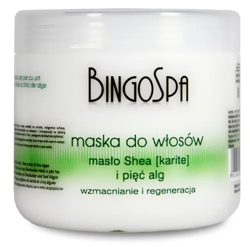 BingoSpa Maska do włosów `Masło Shea i pięć alg`