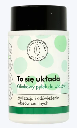 Manufaktura Piękna Glinkowy pyłek do włosów ciemnych `To się układa` - 1