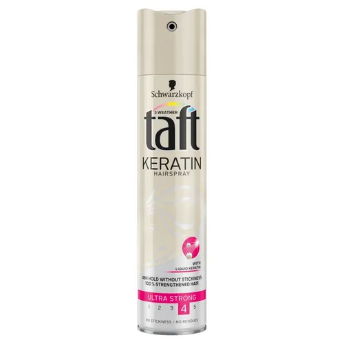 Schwarzkopf Taft Liquid Keratin, Complete Hairspray Ultra Strong (Supermocny lakier do włosów)