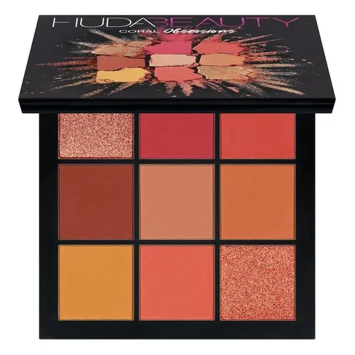 Huda Beauty Coral Obsessions, Eyeshadow Palette (Paleta 9 cieni do oczu)