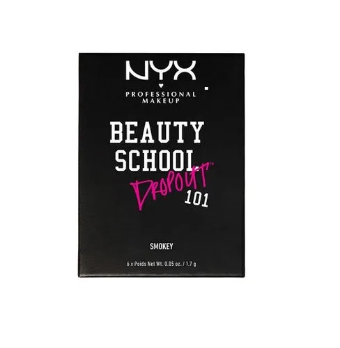NYX Professional Makeup Beauty School, Dropout 101 Smokey Eyeshadow Palette (Paletka 6 cieni do powiek) - 2