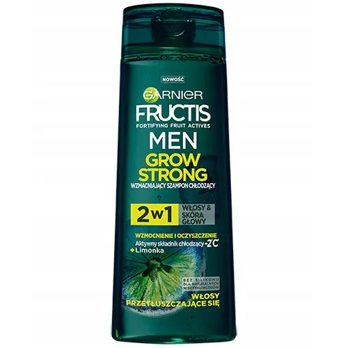 Garnier Fructis Men, Grow Strong, Wzmacniający szampon chłodzący