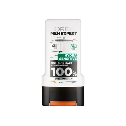 L'Oreal Paris Men Expert, Hydra Sensitive, Birch Sap Shower Gel, Body, Face, Hair (Żel uniwersalny)