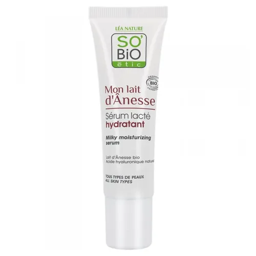 SO'BiO Etic Mon Lait d'Anesse, Serum Booster d'Hydratation (Nawilżające serum z oślim mlekiem)
