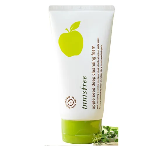 Innisfree Apple Seed, Deep Cleansing Foam (Jabłkowa pianka do mycia twarzy) - 2