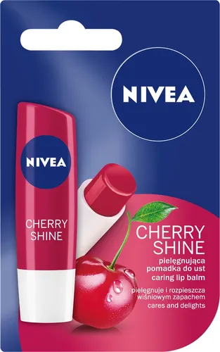 Nivea Cherry Shine, 24h Melt-in Moisture (Pomadka ochronna wiśniowa) - 2