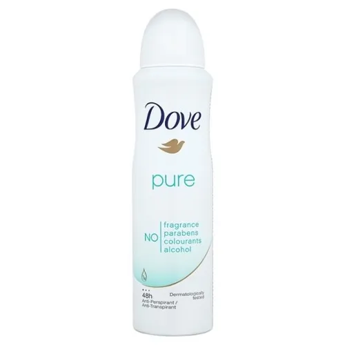 Dove Pure, Antyperspirant w aerozolu do skóry wrażliwej bezzapachowy