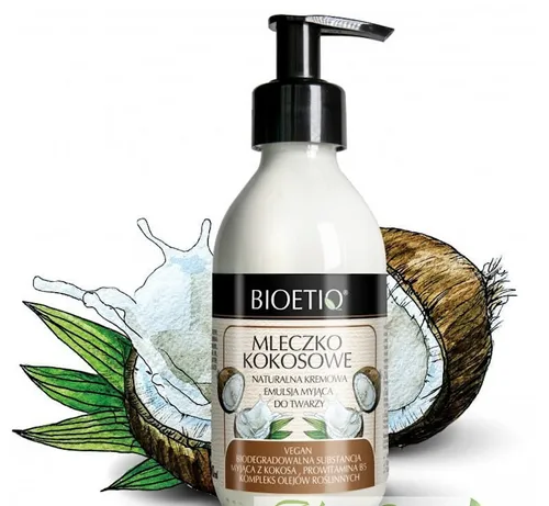 Bioetiq Naturalna kremowa emulsja do mycia twarzy `Mleczko kokosowe`