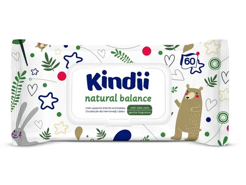 Kindii Natural Balance, Chusteczki nawilżane