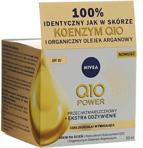 Nivea Q10 Power, Anti-wrinkle + Extra Nourishing Day Cream SPF 15 (Krem  do twarzy `Przeciwzmarszczkowy + ekstra odżywienie`) - 2