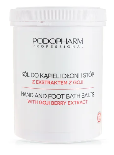 Podopharm Professional Sól do kąpieli dłoni i stóp z ekstraktem z goji