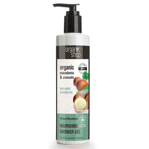 Organic Shop Macadamia & Avocado, Nourishing Shower Gel (Odżywczy żel pod prysznic 'Kenijskie orzechy macadamia')