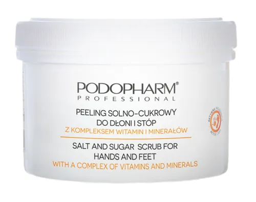 Podopharm Professional Peeling solno-cukrowy do dłoni i stóp z kompleksem witamin i minerałów