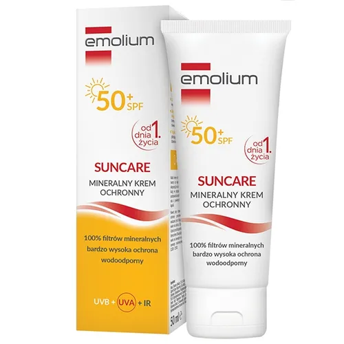Emolium Suncare,  Mineralny krem ochronny SPF 50+