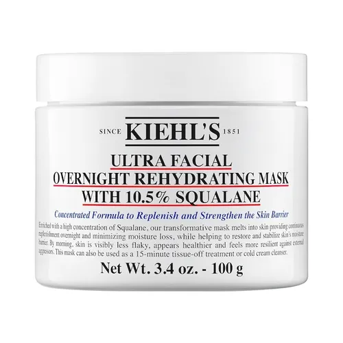 Kiehl's Ultra Facial Overnight Rehydrating Mask with 10.5% Squalane (Maska nawilżająca na noc ze skwalanem)