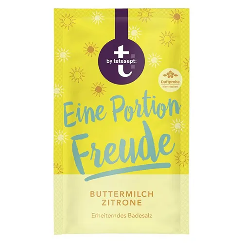 T by Tetesept Eine Portion Freude, Badesalz (Sól do kąpieli `Maślanka z cytryną`)