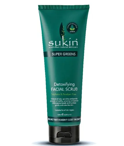 Sukin Super Greens, Detoxifying  Facial Scrub (Detoksykujący scrub do twarzy)