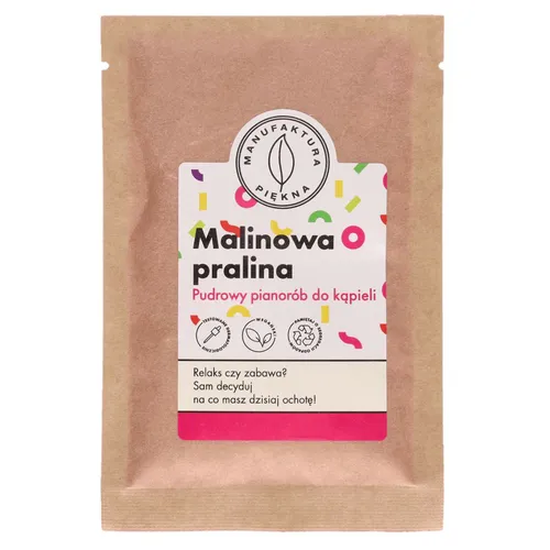 Manufaktura Piękna Pudrowy pianorób do kąpieli `Malinowa pralina`